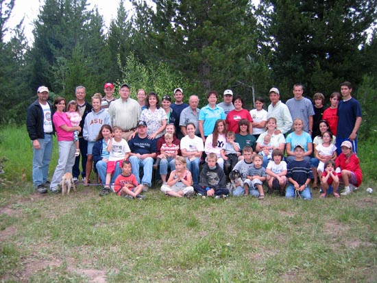 2006 family reunion in Yellowstone National Park